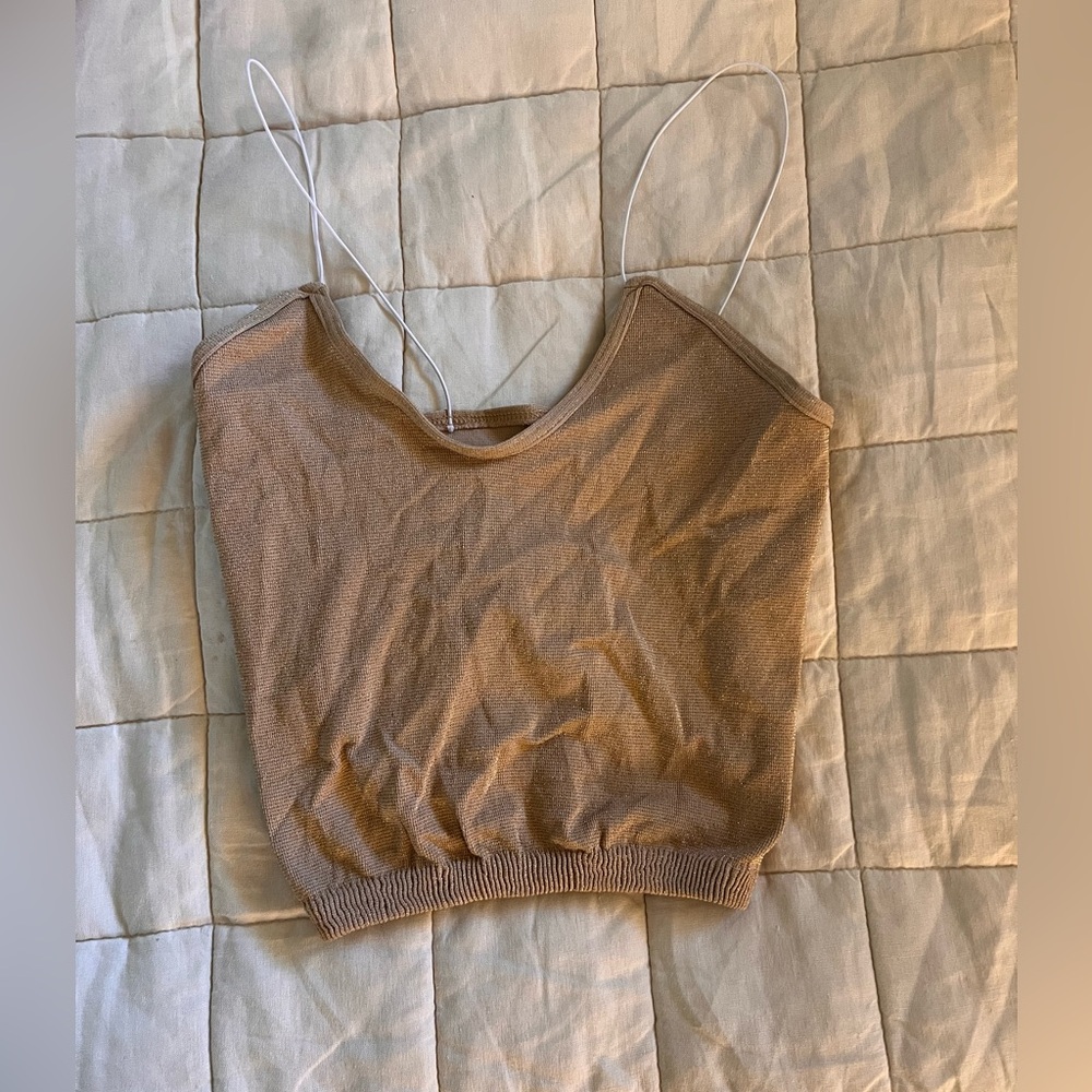 Free people spaghetti strap, crop tank size small